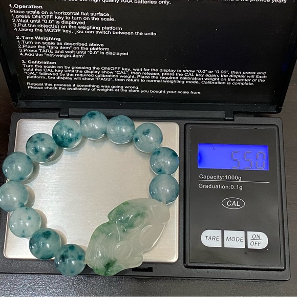Handmade Pi Xiu Green Chalcedony Beads Natural Gemstone Lucky Bracelet One Size - Picture 10 of 14